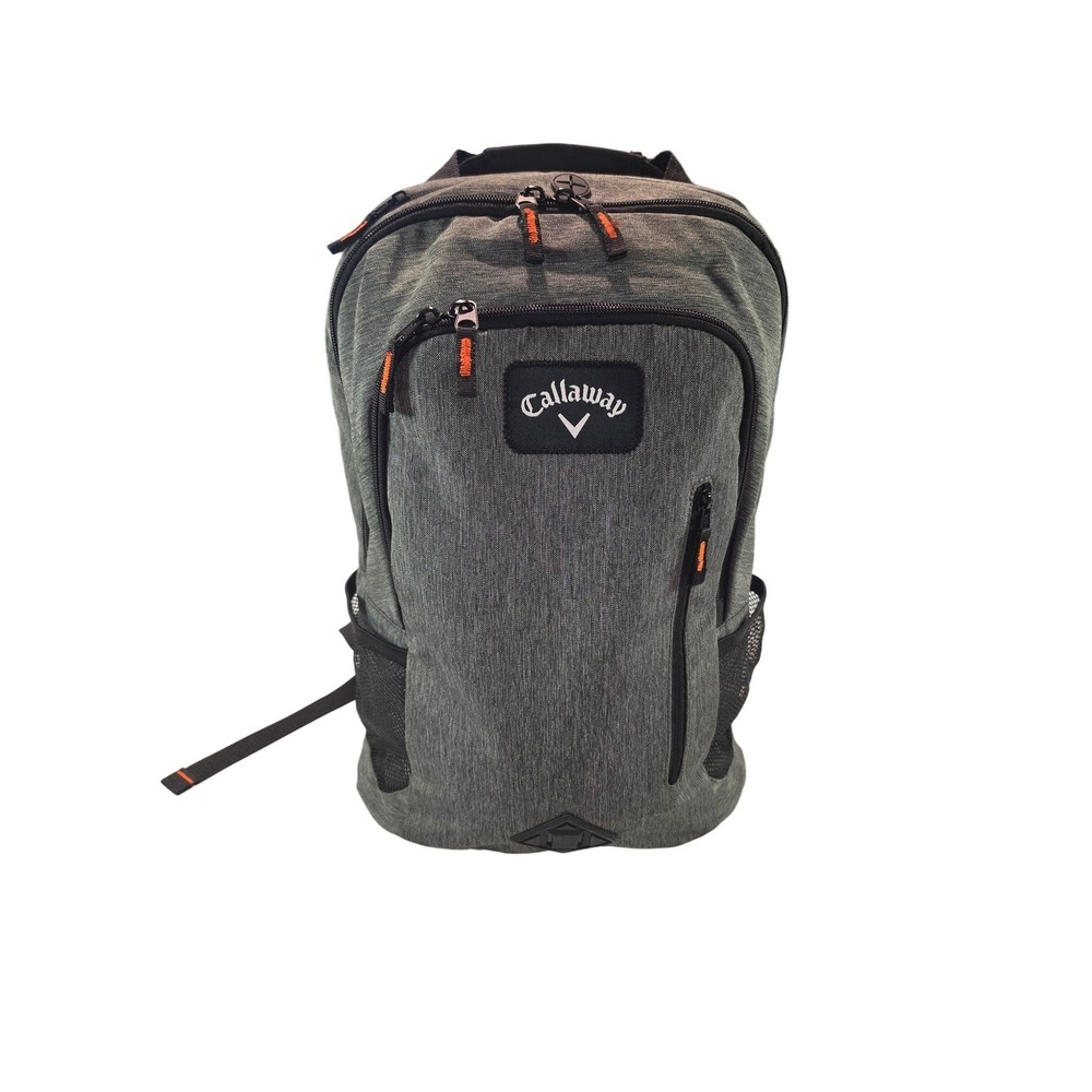 Callaway Clubhouse Backpack Gray Orange Golf Travel Laptop Bag CG-5916102